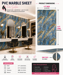4 ×-8 FT 3D PVC Marble Wall Panel– Waterproof Interior Decorative Panel BLJ24827T