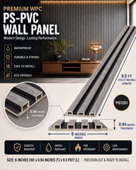 6 × 114.17 inches PS-PVC Wall Panel – PS1201
