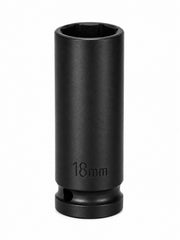 18mm 1/2" Drive Deep Impact Socket – 6-Point CR-MO Steel