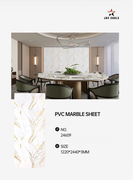 PVC Marble Sheet Dining Room