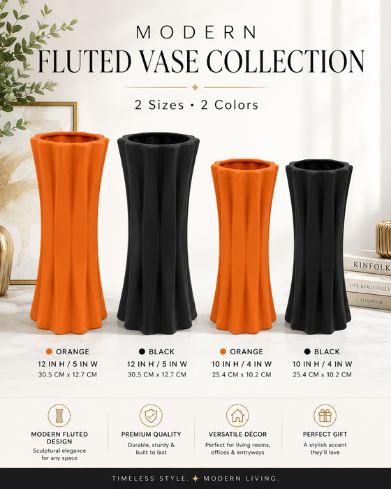 Modern Decorative Vases For Living Room And Home Decor In Multiple Colors