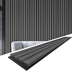 2/10FT Wooden Acoustic Panels - Grey Panel