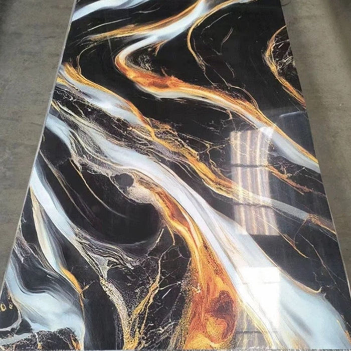 2/10FT Waterproof Wood Grain UV Marble Sheet Wall Panel for Home Decoration - DY2431