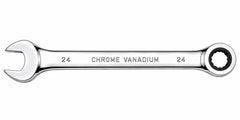 24mm Ratcheting Chrome Vanadium Metric Combination Wrench Hand Tool