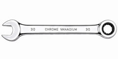 30mm Ratcheting Chrome Vanadium CRV Metric Combination Wrench Hand Tool