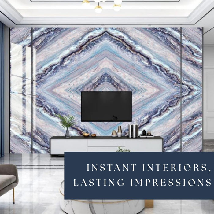 4/8FT 3D PVC Marble Wall Panels - BLD-181