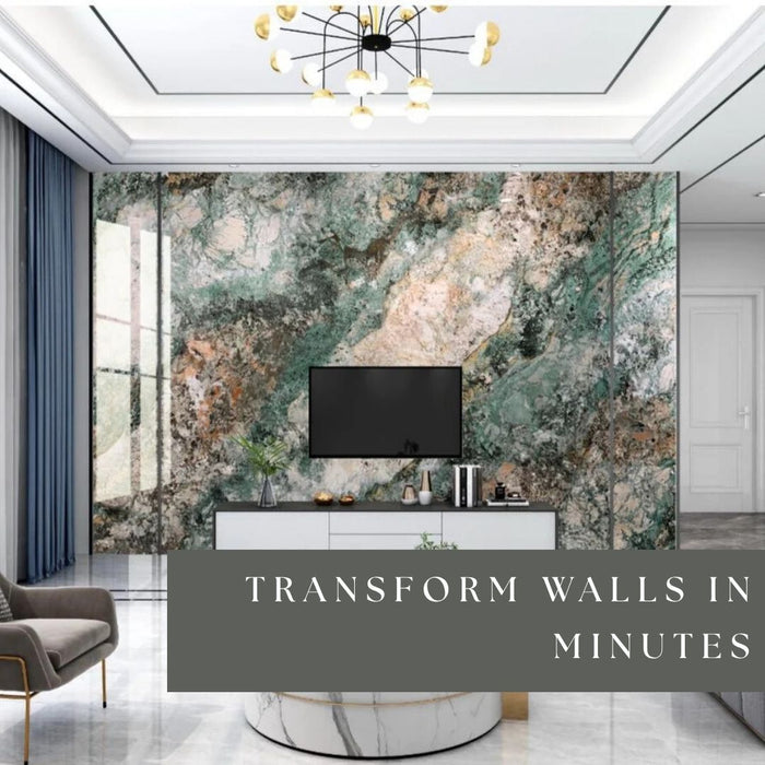 4/8FT 3D PVC Marble Wall Panels - BLD-602
