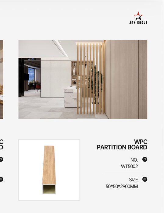 WPC Partition Board Light Wood