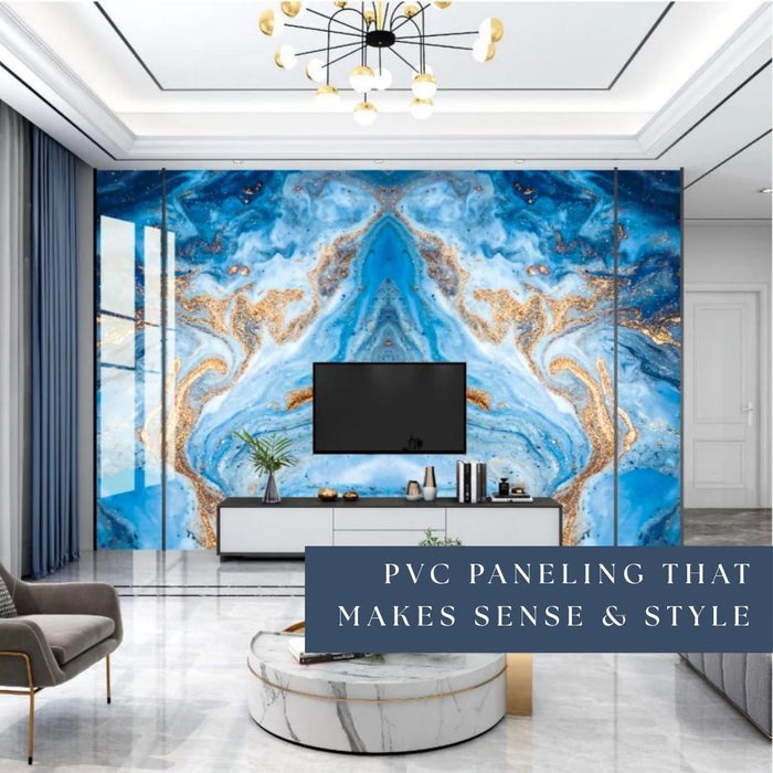 4/8FT 3D PVC Marble Wall Panels - BLD-625