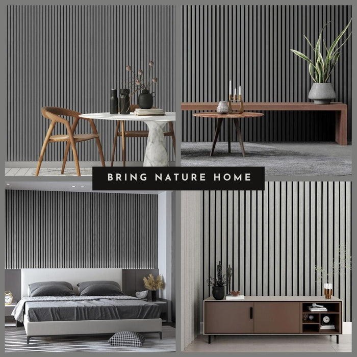 2/10FT Wooden Acoustic Panels - Grey Panel