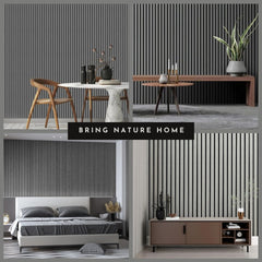 2/10FT Wooden Acoustic Panels - Grey Panel