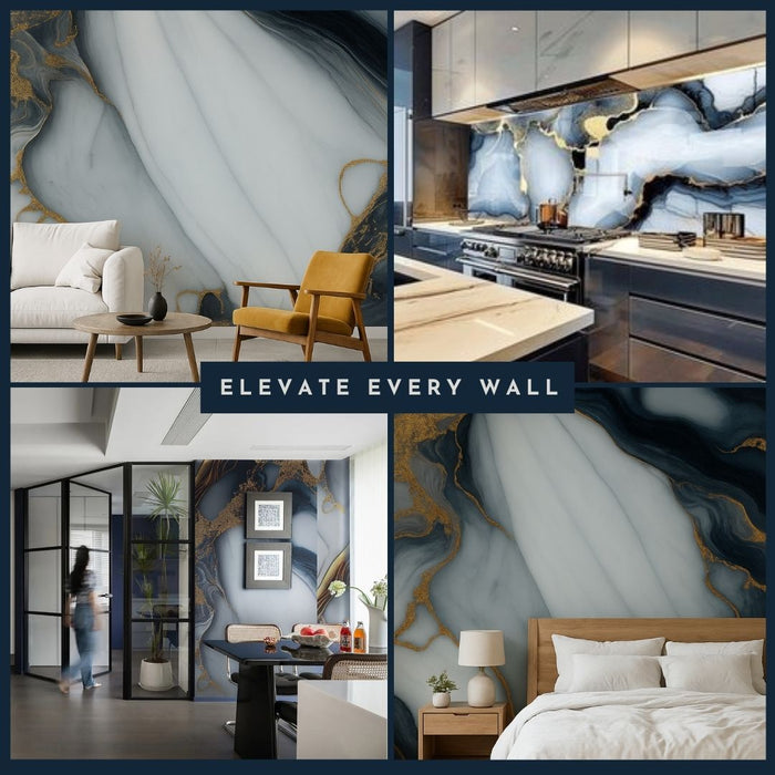 2/10FT Waterproof Wood Grain UV Marble Sheet Wall Panel for Home Decoration - DY2442