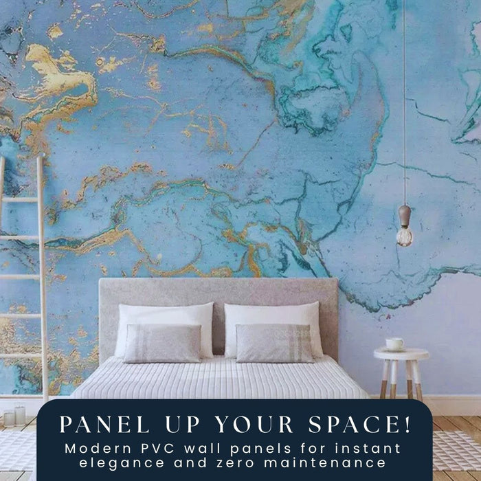 2/10FT Waterproof Wood Grain UV Marble Sheet Wall Panel for Home Decoration - LJ24815T