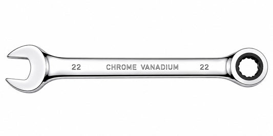 25mm Ratcheting Chrome Vanadium Combination Wrench CRV Metric Hand Tool