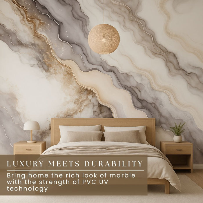 2/10FT Waterproof Wood Grain UV Marble Sheet Wall Panel for Home Decoration - DY2438