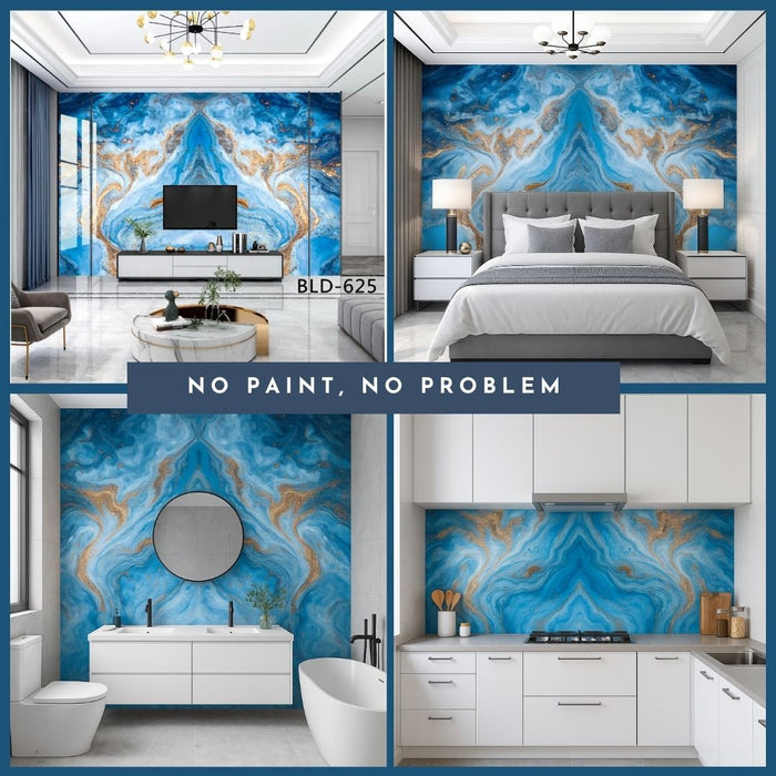 4/8FT 3D PVC Marble Wall Panels - BLD-625