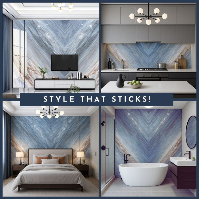 4/8FT 3D PVC Marble Wall Panels - BLD-054