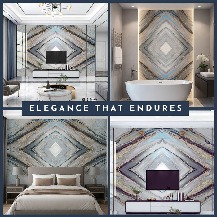 4/8FT 3D PVC Marble Wall Panels - BLD-1065