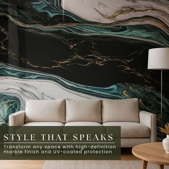 2/10FT Waterproof Wood Grain UV Marble Sheet Wall Panel for Home Decoration - DY2439