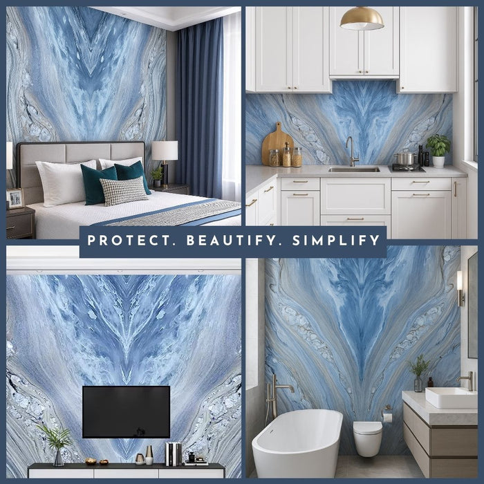 4/8FT 3D PVC Marble Wall Panels - BLD-135