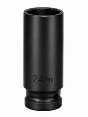 24mm 1/2" Drive Deep Impact Socket – 6-Point CR-MO Steel