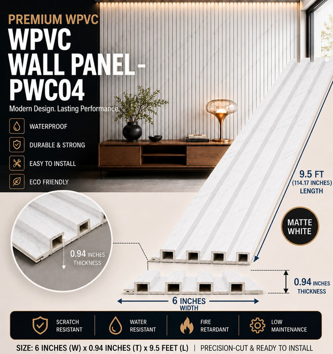 6 × 114.17 inches WPVC Wall Panel – PWC04