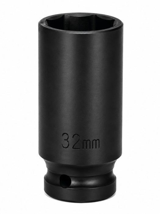 32mm 1/2" Drive Deep Impact Socket – 6-Point CR-MO Steel