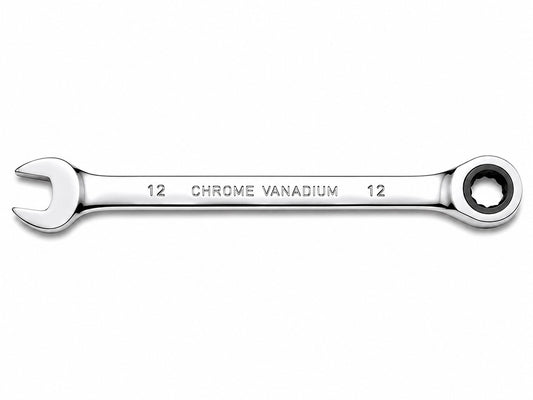 12mm Ratcheting Combination Wrench CRV Chrome Vanadium Metric Hand Tool