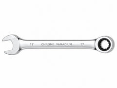 17mm Ratcheting Chrome Vanadium Combination Wrench CRV Metric Hand Tool