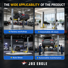 JAX EAGLE 2-Post Hydraulic Car Lift – 4000KG Heavy-Duty Auto Hoist