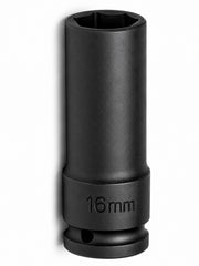 16mm 1/2" Drive Deep Impact Socket – 6-Point CR-MO Steel