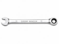 11mm Ratcheting Chrome Vanadium Combination Wrench Metric Hand Tool
