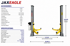 Two-Post Car Lift 4000kg 110V Auto Lift Heavy Duty Vehicle Hoist