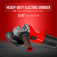 Power Angle Grinder - AG900R Heavy-Duty Corded Grinder for Cutting, Grinding & Polishing