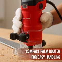 WT635M Router Tool 580W High-Speed Wood Router 32,000 RPM Electric Trim Router Compact Palm Router Plunge Router for Woodworking Edge