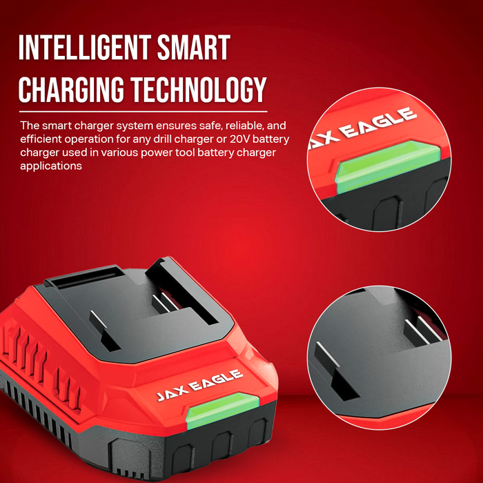MC20 20V 2.0A Fast Charger for Lithium-Ion Battery Packs