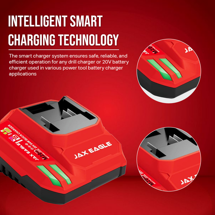 MC40 20V 4.0A Fast Charger for Lithium-Ion Power Tool Battery Packs