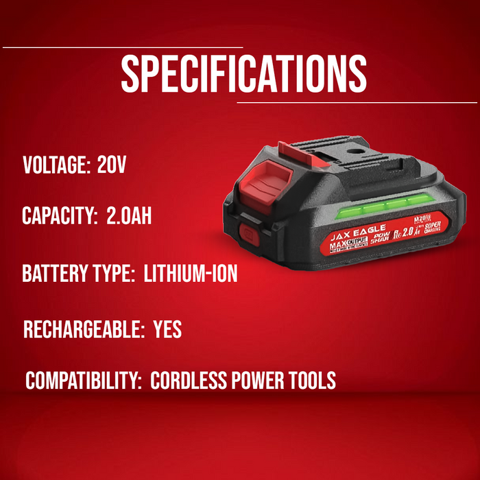 MT1821 20V 2.0Ah Lithium-Ion Battery Pack