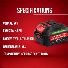 MT1840 20V 4.0Ah Lithium-Ion Battery Pack