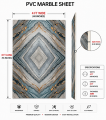 4 × 8 FT 3D PVC Marble Wall Panels - BLD-1065