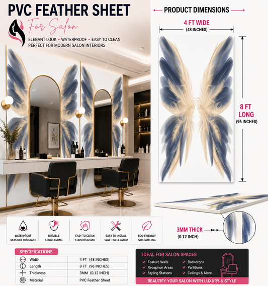 4 × 8 FT 3D PVC Marble Wall Panels - BLD-1084