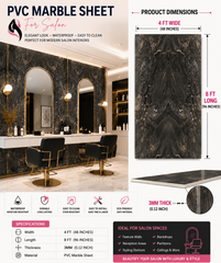 4 × 8 FT 3D PVC Marble Wall Panels - BLD-1257