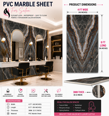 4 × 8 FT 3D PVC Marble Wall Panels - BLD-651