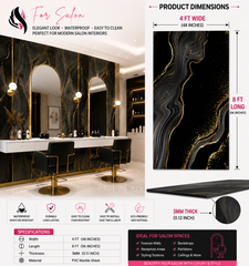 4 × 8 FT 3D PVC Marble Wall Panels - BLD-1083