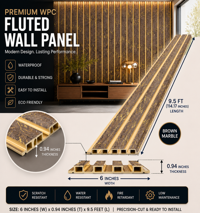 6 × 114.17 inches PS-PVC Wall Panel – PS15206