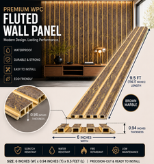 6 × 114.17 inches PS-PVC Wall Panel – PS15206