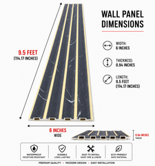 6 × 114.17 inches PS-PVCWall Panel – PS15208