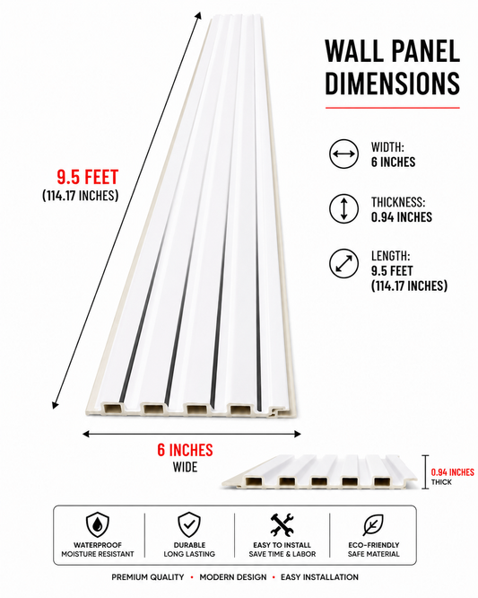6 × 114.17 inches PS-PVC Wall Panel – PS15201