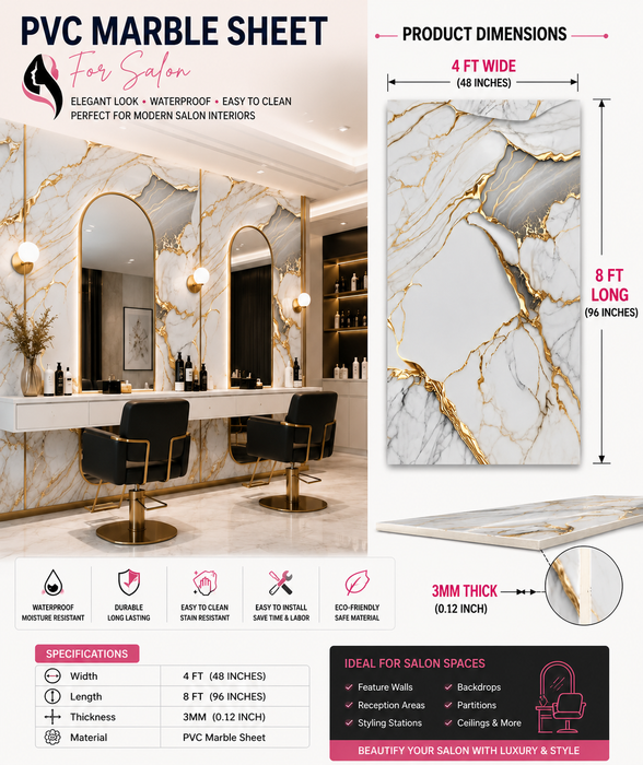 4 FT × 8 FT Wood Grain PVC Wall Panel – DY2432