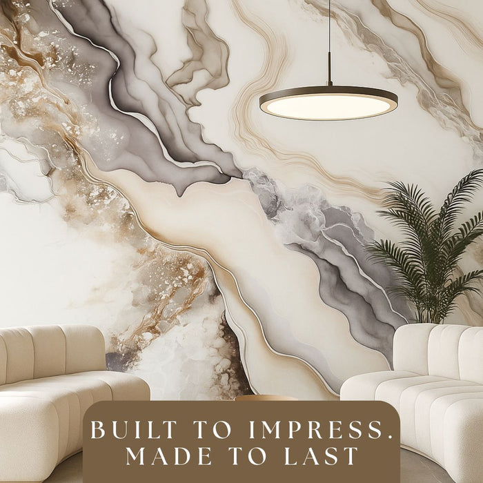 2/10FT Waterproof Wood Grain UV Marble Sheet Wall Panel for Home Decoration - DY2438